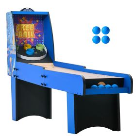 8' Roll and Score Classic Arcade Game Table, Arcade Machine Indoor with Electronic Scorer, Sound