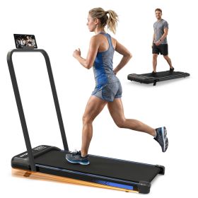 3 in 1 Under Desk Treadmill with Incline,Foldable Treadmills for Home, Walking Pad with Handle Bar for Walking and Jogging