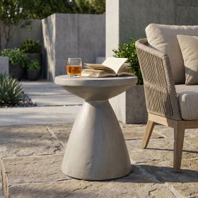 Outdoor LightWeight Concrete Side Table,MGO End Table