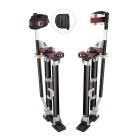 Drywall Stilts, 24''-40'' Adjustable Aluminum Tool Stilts with Protective Knee Pads, Durable and Non-slip Work Stilts for Sheetrock Painting, Wal