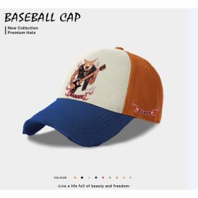 European And American Style Men's Casual Baseball Cap (Option: Blue)