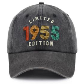 2pcs 1955 Limited Edition Vintage Baseball Cap, Retro Washed Distressed Hat For Men Women (Option: 1pcs)