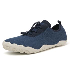 Fitness Leisure Swimming Wading River Trekking Non-slip Breathable Beach Shoes (Option: Blue-35)