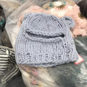 New Bear Ears Knitted Hat (Option: Gray-M56 58cm)