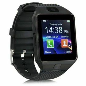 Bluetooth Smart Watch w/Camera Waterproof Phone Mate For Android Samsung iPhone (Color: BLACK)