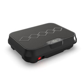 Whole Body Vibration Plate Exercise Machine with Remote Control & Resistance Bands, 1-250 Adjustable Speed Vibration Platform, LCD Display Home F (Color: BLACK)