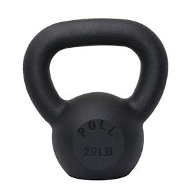 Arm Power Exercise Equipment Kettlebell for Home Fitness (Weights Available: 20LB, Color: BLACK)