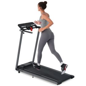 NEW Folding Treadmills Walking Pad Treadmill for Home Office -2.5HP Walking Treadmill With Incline 0.5-7.5MPH 265LBS Capacity Treadmill for Walki (Material: Metal, Color: BLACK)