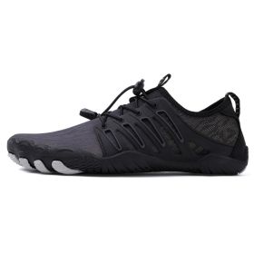 Men's Outdoor Breathable Casual Shoes (Option: Black-40)