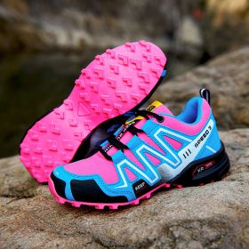 Men's Shoes Off-road Running Shoes Solomon Travel Hiking Shoes Hiking Boots (Option: 908 Rose Red Moon-42)