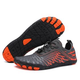 Diving Creek Shoes Swimming Wading Shoes Outdoor (Option: Gray Orange-45)