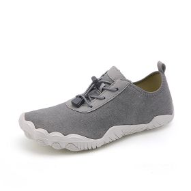 Fitness Leisure Swimming Wading River Trekking Non-slip Breathable Beach Shoes (Option: Gray-43)