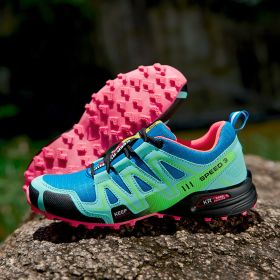 Men's Shoes Off-road Running Shoes Solomon Travel Hiking Shoes Hiking Boots (Option: 907 Blue-39)