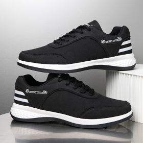 Casual Breathable Running Shoes Wear-resistant Sports Board (Option: Black-49)