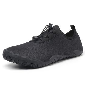 Fitness Leisure Swimming Wading River Trekking Non-slip Breathable Beach Shoes (Option: Black-39)
